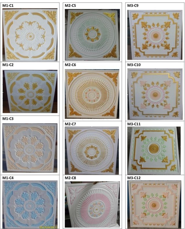 Colorful Gypsum Ceiling Tiles/GRG Gypsum Ceiling Board